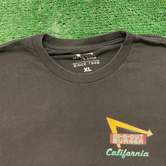 In N Out Burger California Vintage Fast Food T-Shirt - Picture 2 of 6